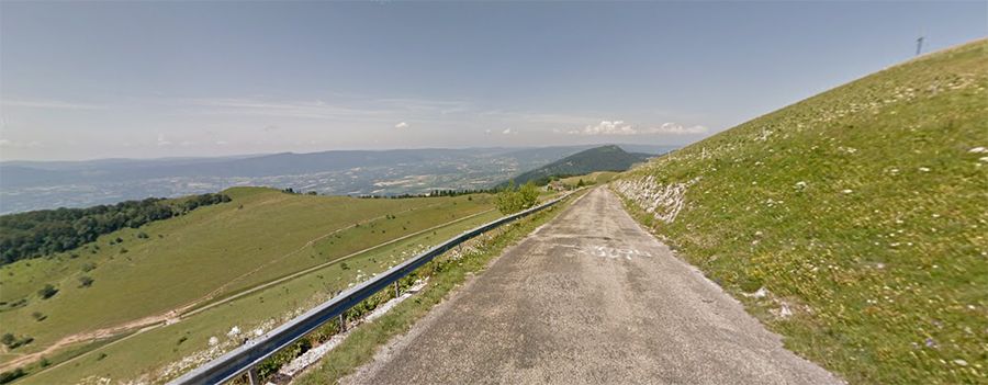 Col du Grand Colombier, an iconic road in the western Alps